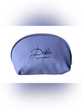 Dolce & Gabbana Lilac Leather-like Cosmetic Case